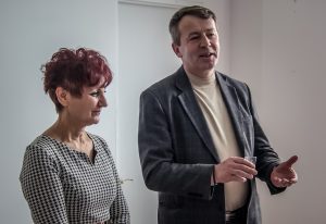 Марија Драгељ и мр Драго Војводић, предсједник ССДС